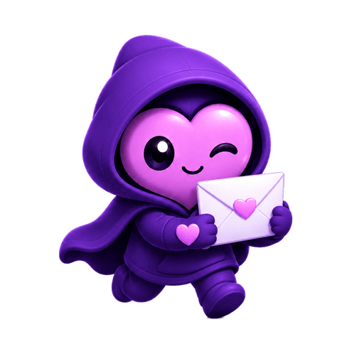 Zinho correndo com uma carta